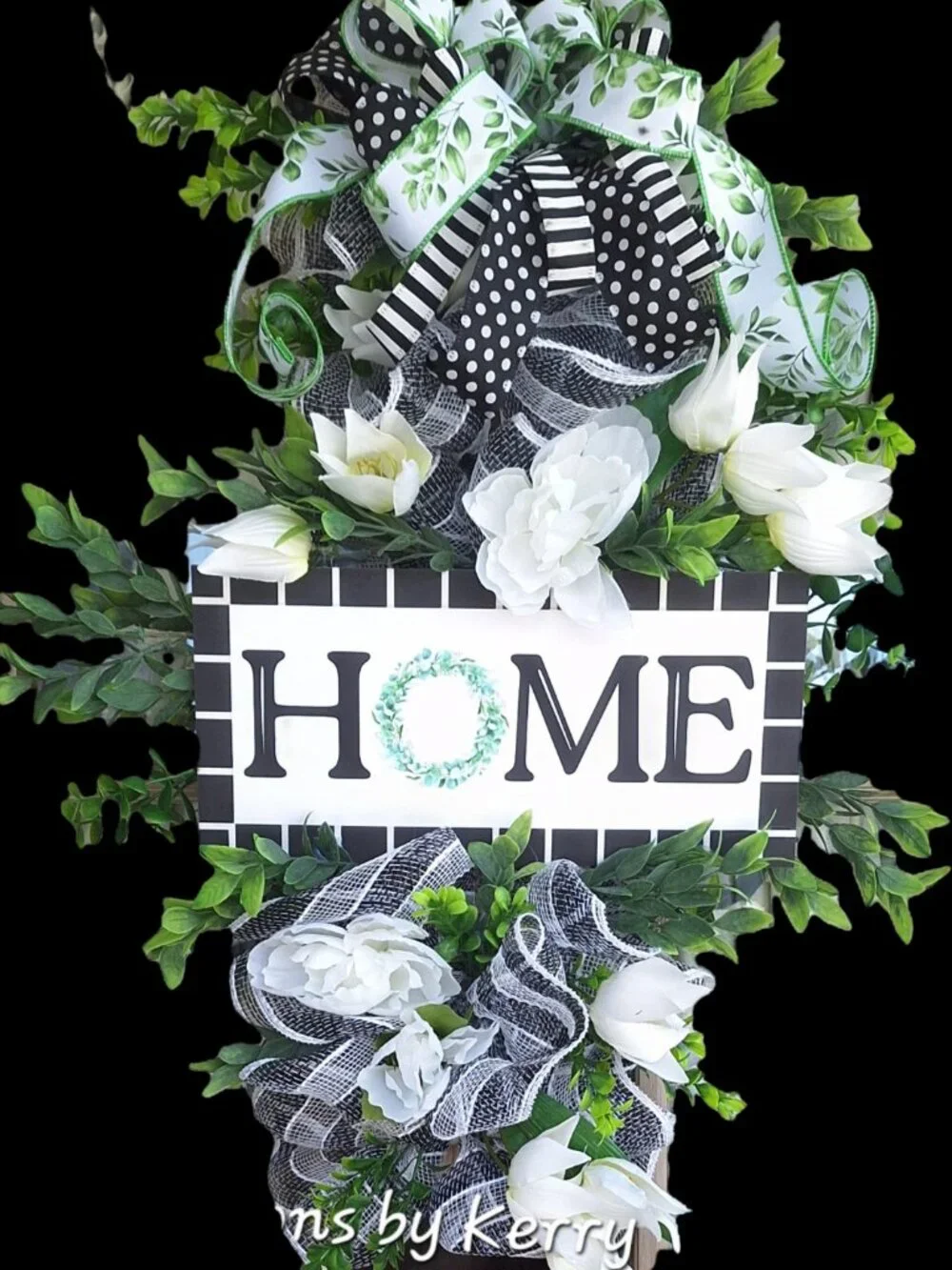Handmade swag wreath